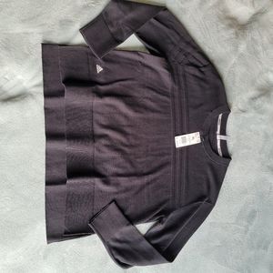 Adidas Classic Black 3 Stripe Sweater
